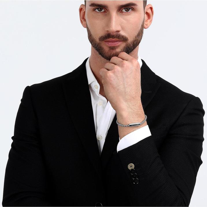Immagine prodotto Maserati Bracciale in acciaio (22 cm, Acciaio inossidabile)