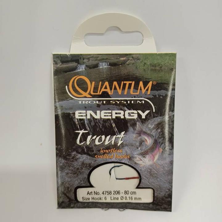 Actual product image Quantum Energy glued hooks with barbs