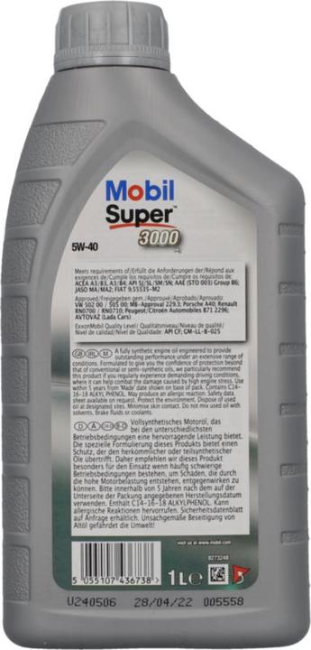 Produktbild mobil Super 3000X1 (1 l, SAE 5W-40)