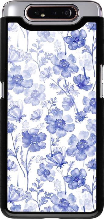 Produktbild PhoneLook Hülle Spring 23 watercolor blue flowers (Samsung Galaxy A80)
