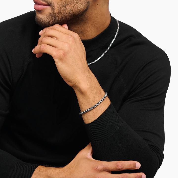 Immagine prodotto Thomas Sabo Armband Box Chain Silber (20 cm, Argento 925)