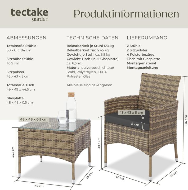 Actual product image tectake Lucerne