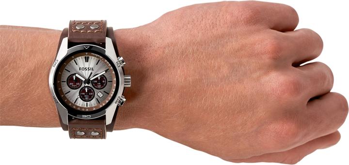 Actual product image Fossil Coachman (Analogue wristwatch, Chronograph, 45 mm)