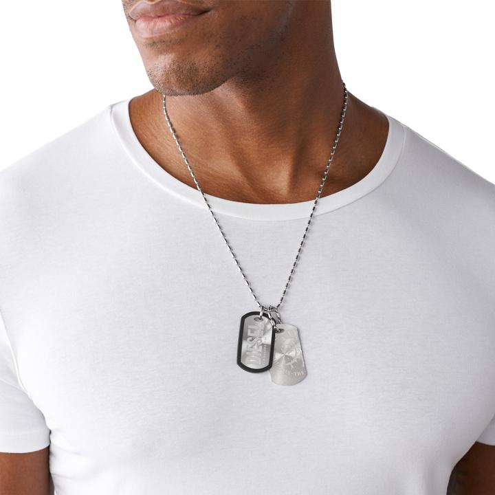 Produktbild Diesel Double Dogtags (Edelstahl, 60 cm)