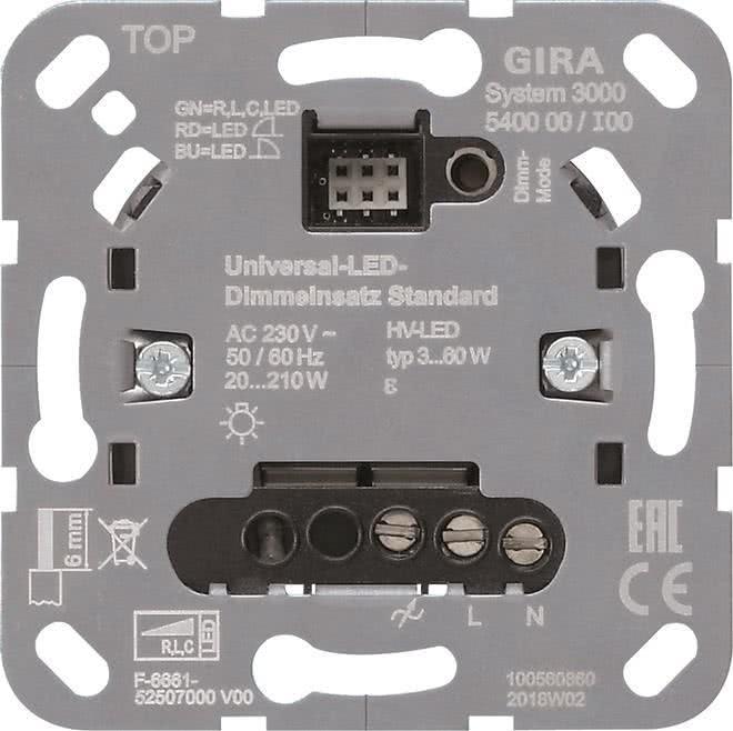 Produktbild Gira System 3000 Universal LED 540000 Standard Dimmeinsatz
