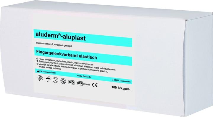 Immagine prodotto Söhngen aluderm aluplast cerotto per articolazioni delle dita elastico 4x7,2cm, singolo, 100 pz. (1 x)