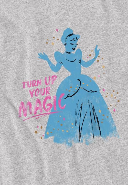 Actual product image Cinderella Childrens/Kids Turn Up Your Magic T-Shirt (128)
