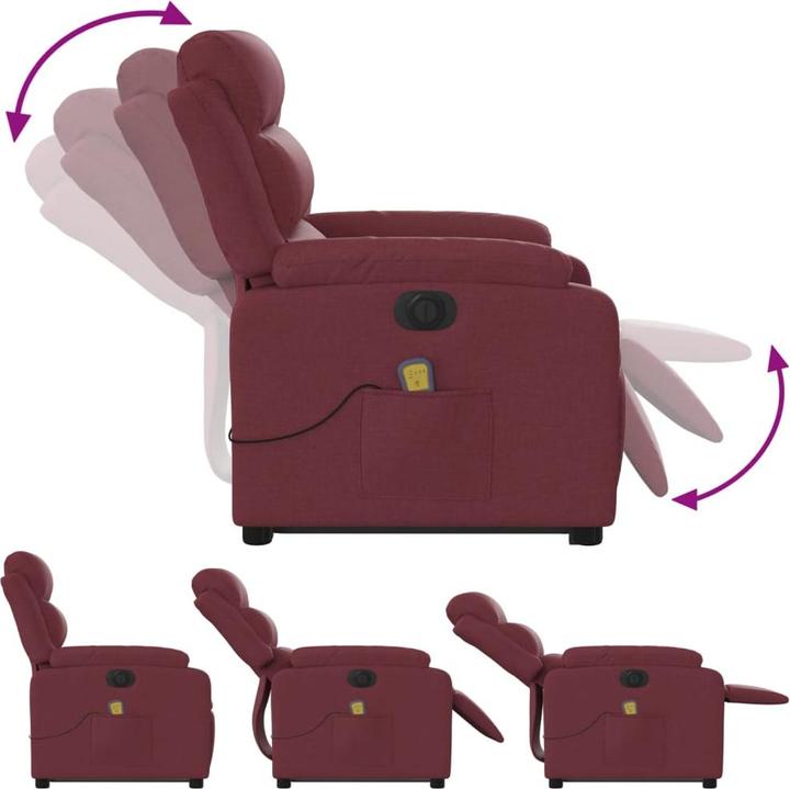 Immagine prodotto VidaXL Poltrona massaggiante elettrica con tessuto di supporto