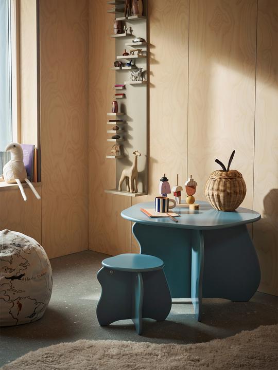 Produktbild Ferm Living Slope Hocker, Storm (Kinderstuhl)