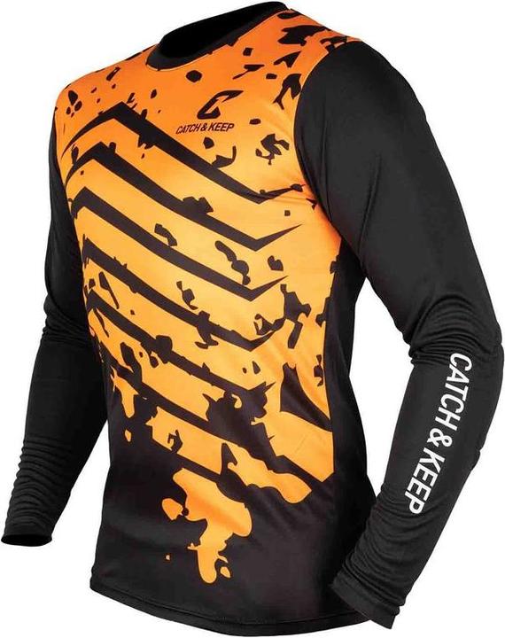 Immagine prodotto Catch & Keep Maglia Protezione Portieri Taglia M Arancione-Nero Maglia portiere calcio Top (M)