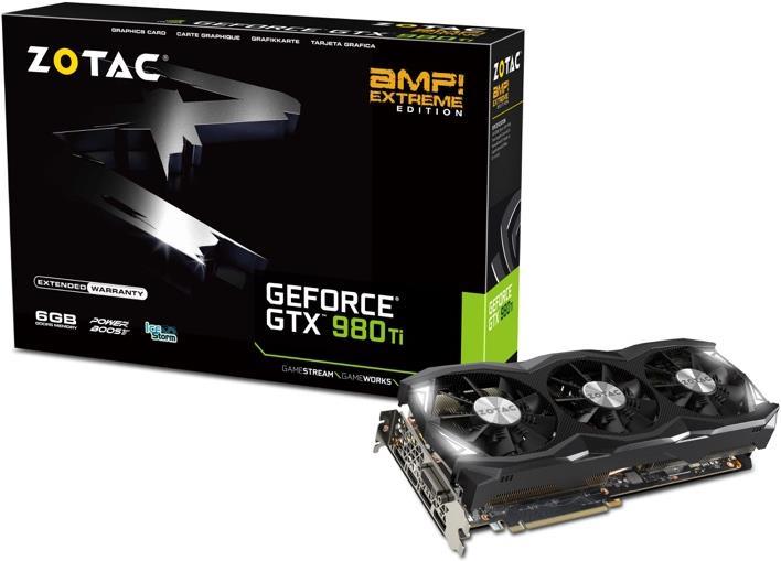 Actual product image Zotac GTX 980 Ti AMP! Extreme Edition (6 GB)