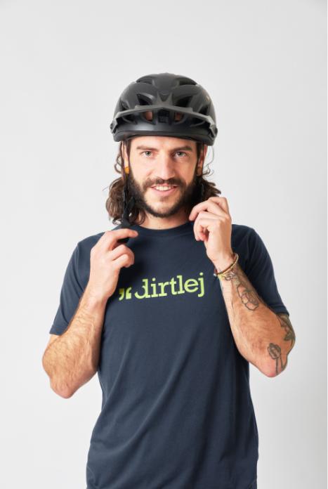 dirtlej Mountee Shortsleeve Jersey, blau/lime, XL (XL)