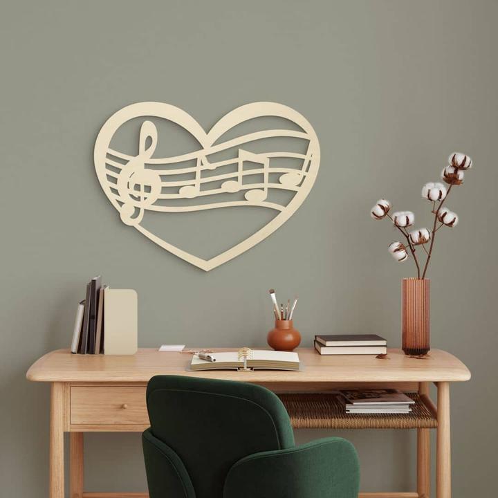 Actual product image Trenddeko Music heart (60 x 45 cm)