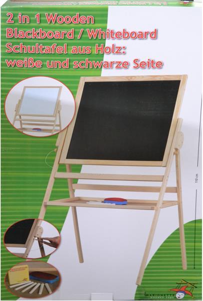 Produktbild Sombo Schultafel 2 in1 weiss/schwarz inkl. Kreide und Korrektursch