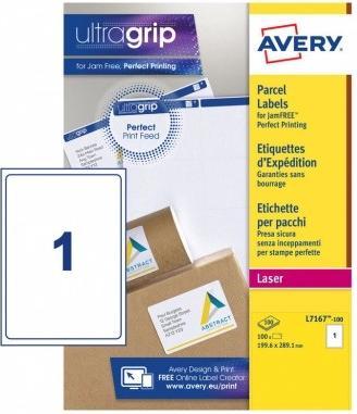 Produktbild Avery Versandet Etiketten 199,6x289,1mm L7167-100 weiss 100 Stk./100 Blatt