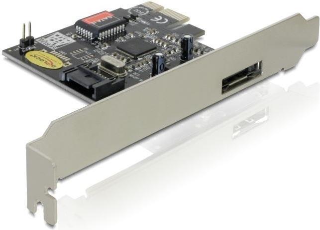 Delock Scheda PCI Express > 1 x eSATA 3 Gb/s esterno + 1 x SATA 3 Gb/s interno
