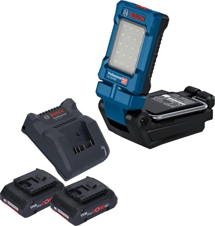 Bosch Professional Bosch GLI 18V-800 Professional cordless lamp 18 V 800 lm + 2x ProCORE rechargeable battery 4.0 Ah + (800 lm)