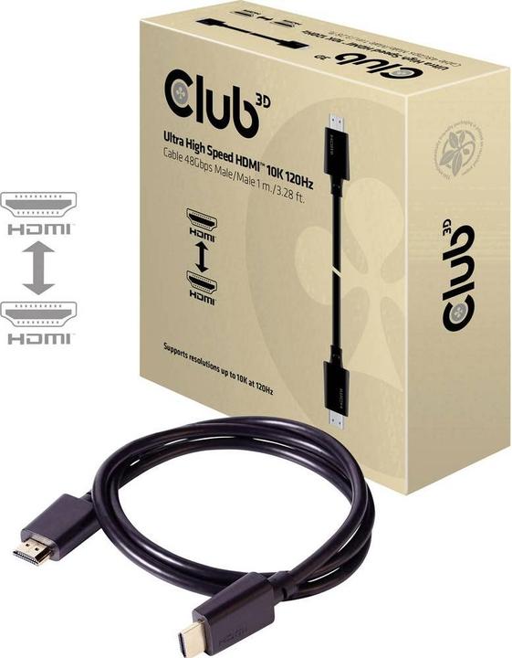 Image du produit Club 3D HDMI (Typ A) — HDMI (Typ A) (1 m, HDMI)