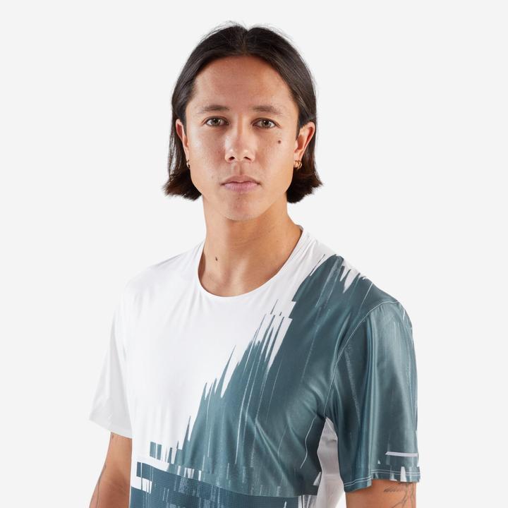Produktbild Kiprun Laufshirt kurzarm Langstrecke Herren - Run 900 Ultra beige Print (L)