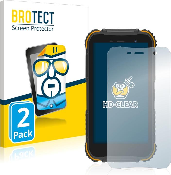 Actual product image BROTECT Screen Protector Clear (2 Piece, Doogee S35)