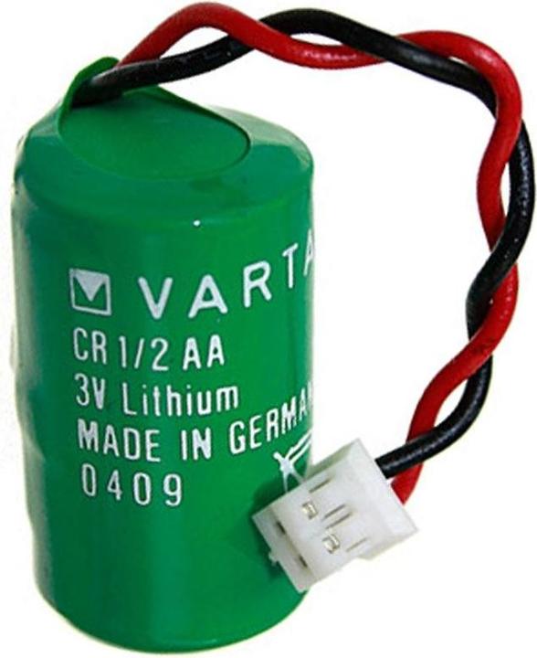 Actual product image AccuCell Battery Varta CR1/2AA with cable and plug Prod.No.: 06127201390 (1 pcs., AA, 950 mAh)