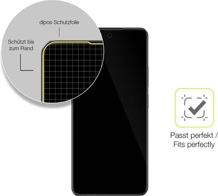 Actual product image Dipos 3D Full Cover Screen Protector (1 Piece, Oppo A79)