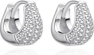 Produktbild Agato - Fashion silver earrings with zircons AGT-E157KW