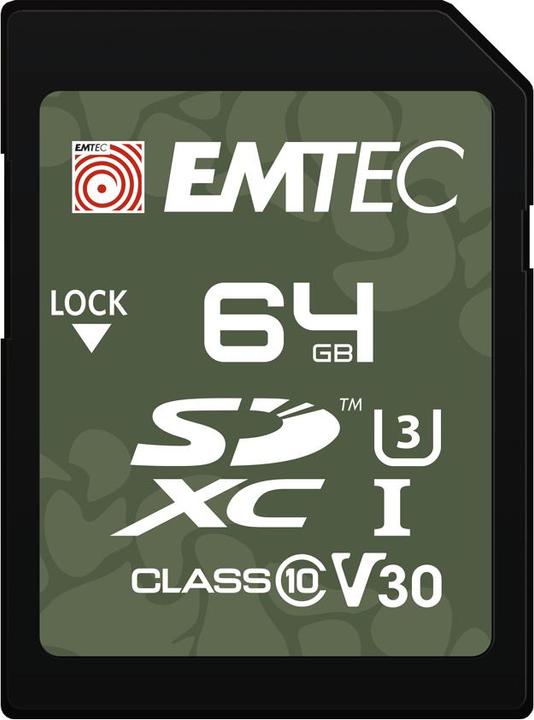 Actual product image Emtec SD 64GB UHS-I U3 V30 Outdoor (64 GB, SD, U3, UHS-I)