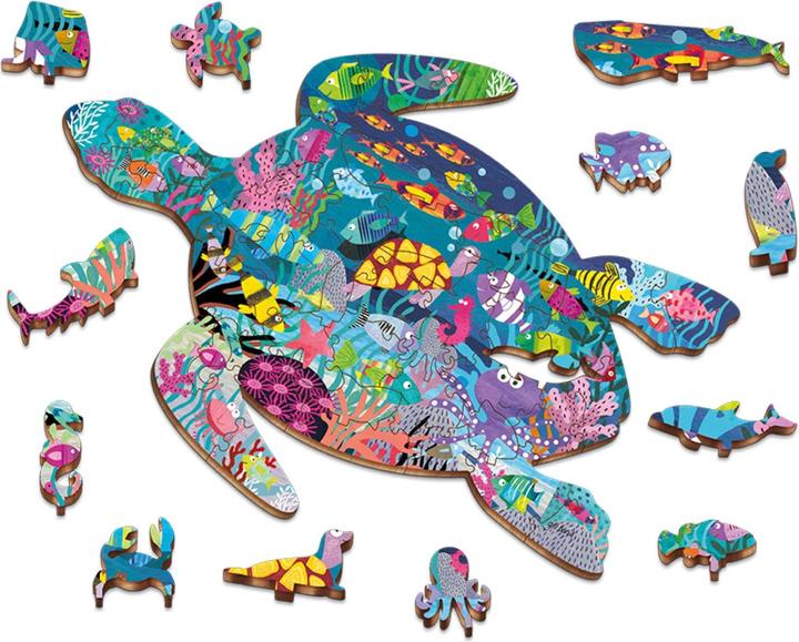 Image du produit Ludattica WOODY Puzzle - Puzzle en bois Océan (48 pièces)