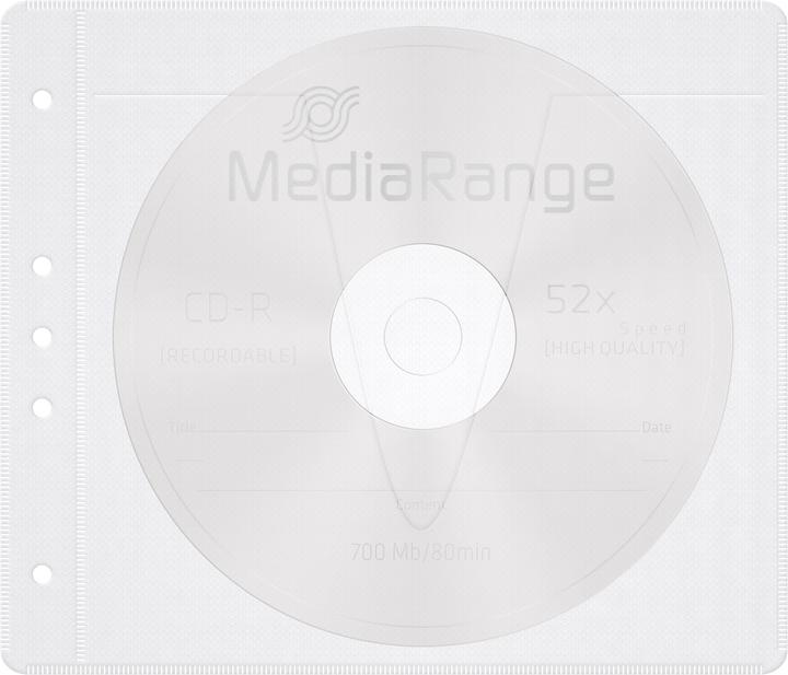 Image du produit MediaRange Vliestaschen für 2 Discs, für Ordner und Mappen