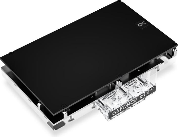 Actual product image Alphacool Ice Block Aurora Acrylic GPX-N RTX 4080 Reference Design with Backplate
