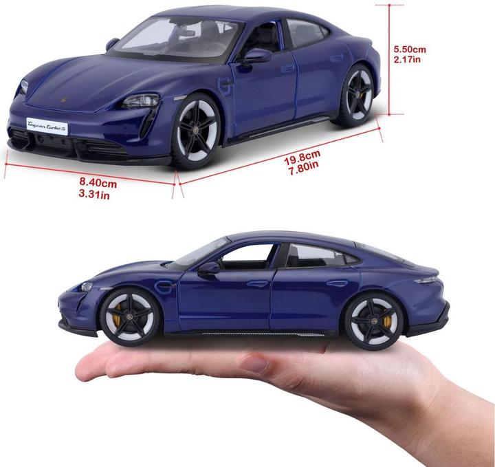 Actual product image Bburago Porsche Taycan Turbo S