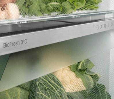 Image du produit Liebherr BioFresh Réfrigérateur pose libre Prime RBa 4250 acier inoxydable noir (160 l)
