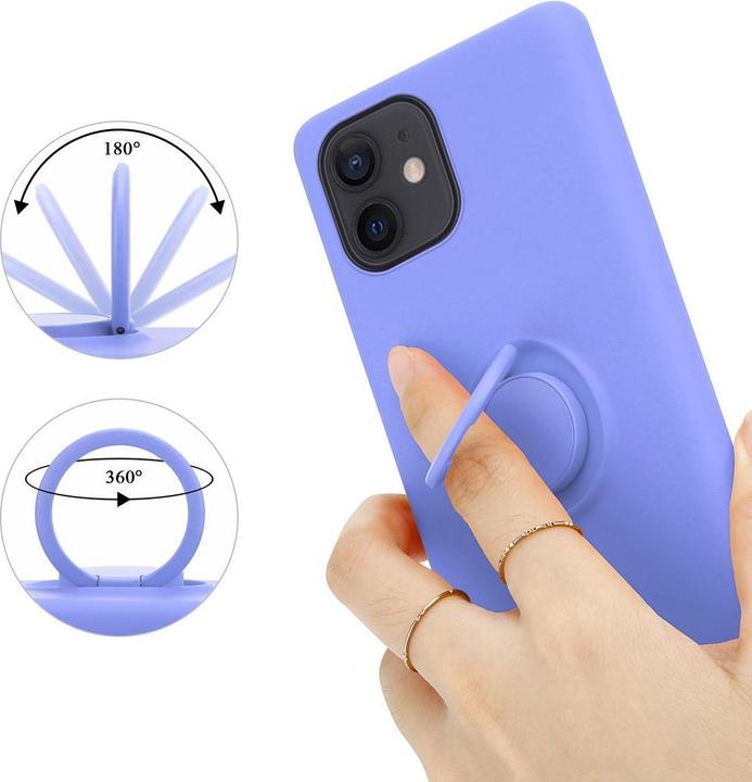 Produktbild Cadorabo TPU Liquid Ring Silicone Case Hülle (Apple iPhone 12 mini)