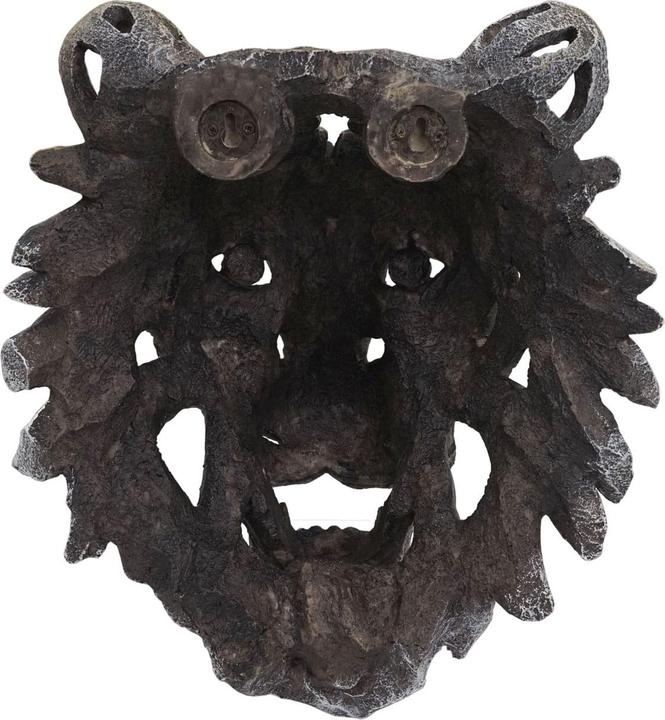 Produktbild Swisshandel24 Deko Schädel HWC-H41, Polyresin Wanddeko Kopf Trophäe, In-/Outdoor Tigerkopf 35cm (35 x 31 x 18 cm)