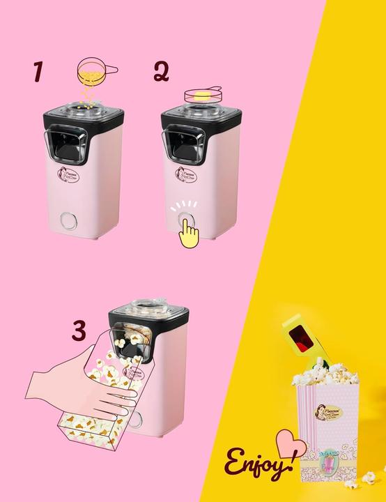 Produktbild Bestron Popcorn Maker, Pink