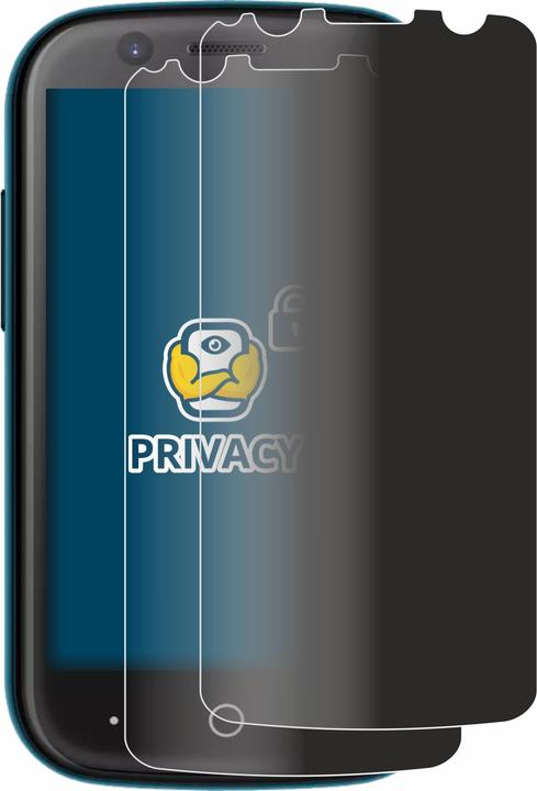 Productafbeelding BROTECT Anti-spionnetje privacyfolie Beschermfolie tegen blauw licht (2 Stuk, Unihertz Jelly 2)