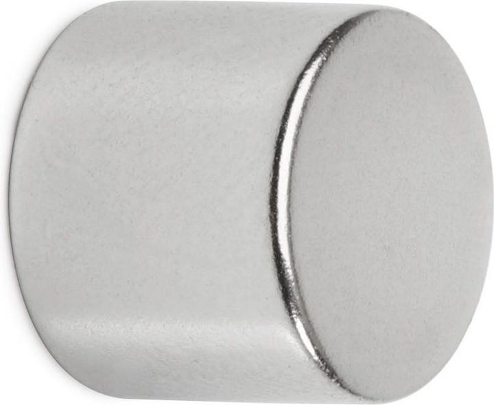 Produktbild Maul Neodym-Scheibenmagnet, 12 mm, Haftkraft: 5,3 kg, silber (4 x)