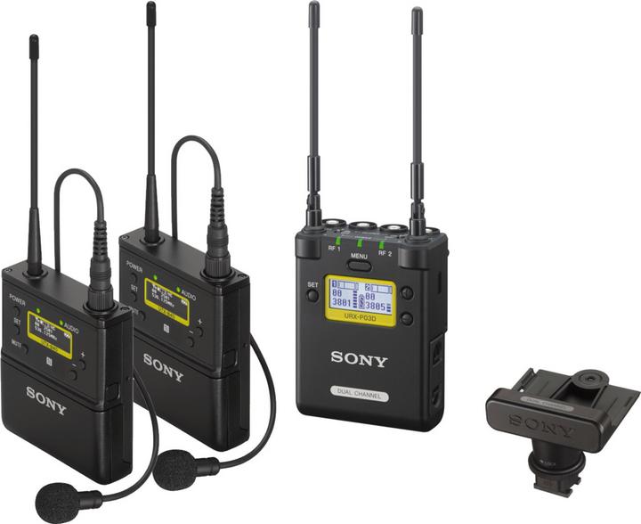 Actual product image Sony UWP-D Dual channel portable receiver, TV-channel 21-30, 470,025-542,000 MHz