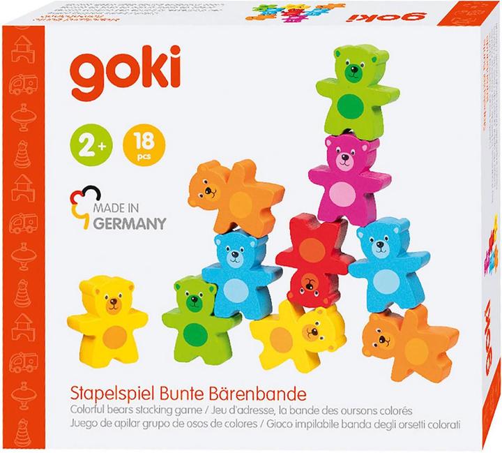 Image du produit Goki Jeu d'empilage Bande d'ours colorés