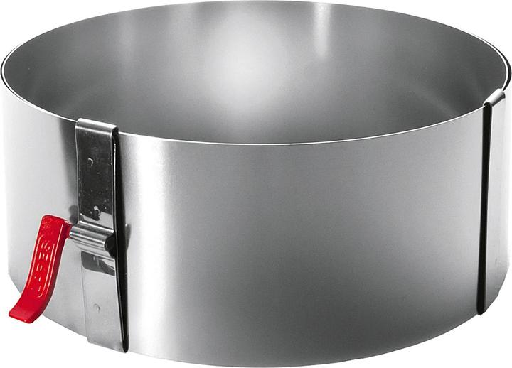 Immagine prodotto Lares Anello per torte con leva di bloccaggio 7cm in acciaio inossidabile (17 cm)