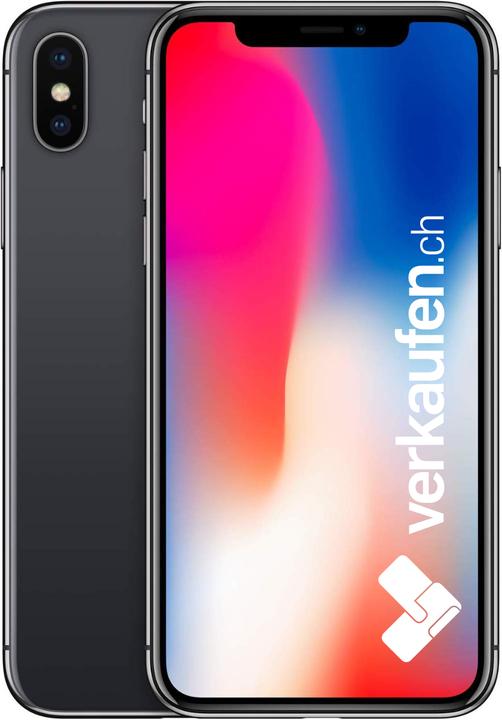 Produktbild verkaufen.ch iPhone X (256 GB, Space Grey, 5.80", 12 Mpx, Single SIM, B / Sehr gut)