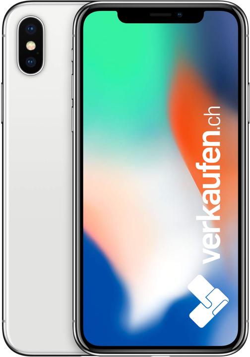 Actual product image verkaufen.ch iPhone X (256 GB, Silver, 5.80", 12 Mpx, Single SIM, B / Very good)