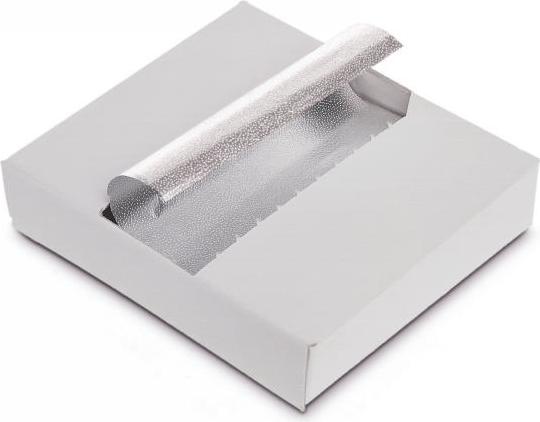 Image du produit Comair Feuille d'aluminium pliable argent 11,5 x 27 cm, 100 ex
