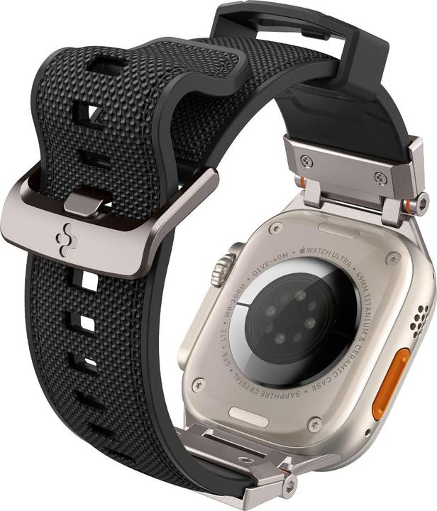Productafbeelding Spigen DuraPro Armor Apple Watch 4/5/6/7/SE 42/44/45/49 mm czarny/zwart AMP06065 (35 mm, Thermoplastisch polyurethaan (TPU), Nylon)
