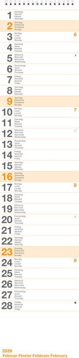 Produktbild Biella Wandkalender (12 x 54.5 cm, Kein Einband)