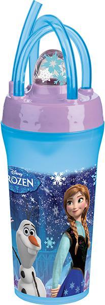 Produktbild Disney Frozen Becher mit Strohhalm Anna und Elsa aus Melamine