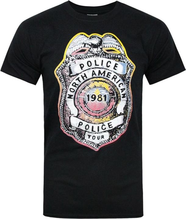 Actual product image The Police Mens North American Tour 1981 T-Shirt (S)