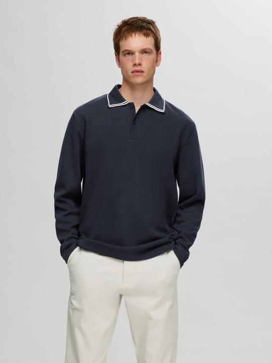 Actual product image Selected Homme Slhclements Detail Ls Polo (L)