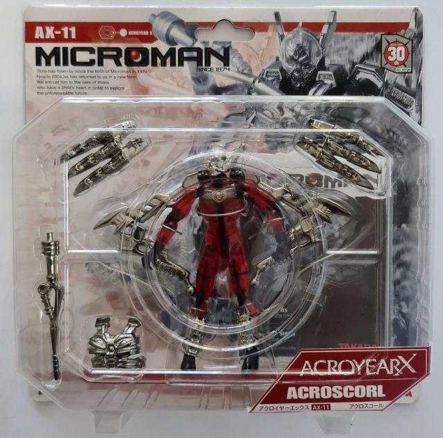 Takara 2004 Microman Acroyear X AX-11 Acroscorl Actionfigur